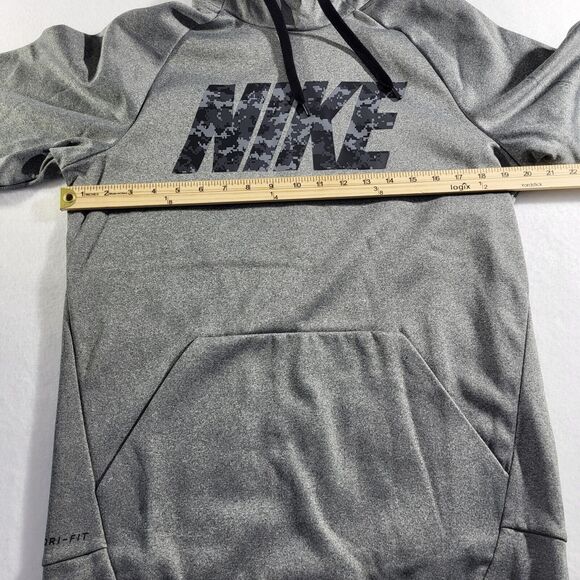 Nike Hoodie Mens Small Therma Training Digital Camo Logo Fleece Lined AJ4452 - Picture 6 of 7